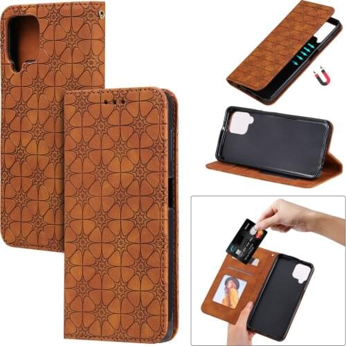 Flip Case 3D Embossed Leather Coque for Samsung M32 M 32 2021 Luxury Cover Magnetic Book Shell Samsung Galaxy M32 Case SM-M325