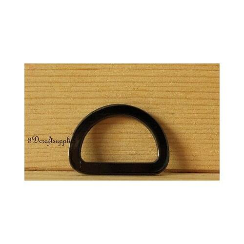 D ring d-rings purse ring alloying gunmetal 25mm 1 inch 10pcs AB23