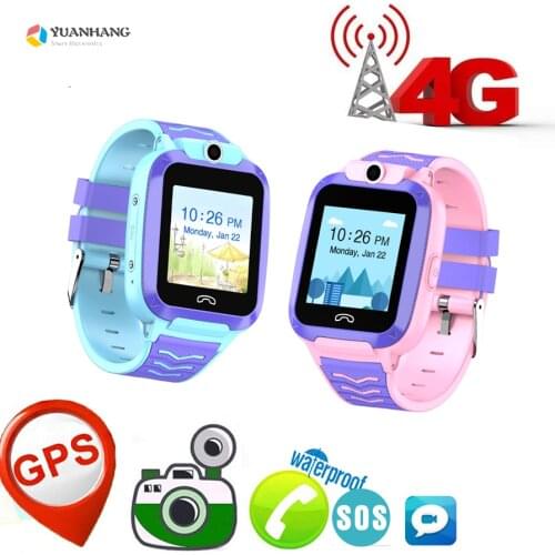 IP67 Waterproof 4G Remote Camera GPS WI-FI Kids Student Smartwatch SOS Video Call Monitor Tracker Location Android Phone Watch