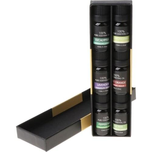 6pcs 10ml Essential Oils Set for Aroma Aromatherapy Diffusers Humidifier 50JF