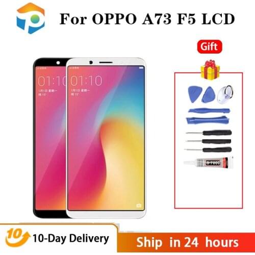 For Oppo F5 LCD Display Touch Screen Digitizer Assembly A73 For OPPO F5 LCD Replacement 6.0 Inch