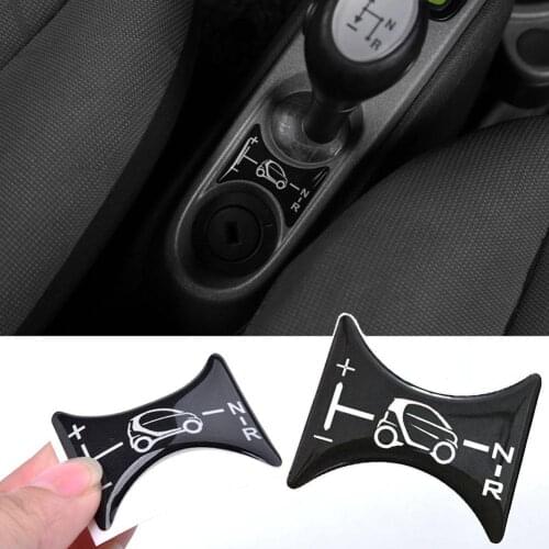 Car Stickers Gel Suitable For Smart Fortwo 451 2007-2014 Shift Button Decorative Panel Badge Badge Decorative Decals