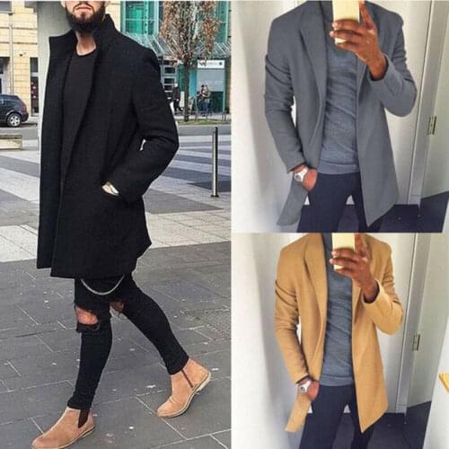 Hirigin Mens Wool Coats