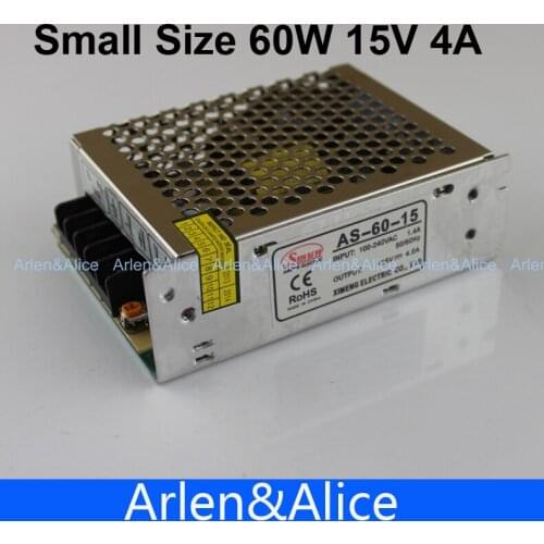 60W 15V 4A Small Volume Single Output Switching power supply for LED Strip light