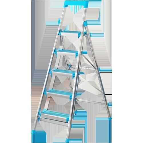Ladder Household Folding Four Step Five Step Indoor Multi-function Miter Ladder Telescopic Engineering Ladder Portable Thickened