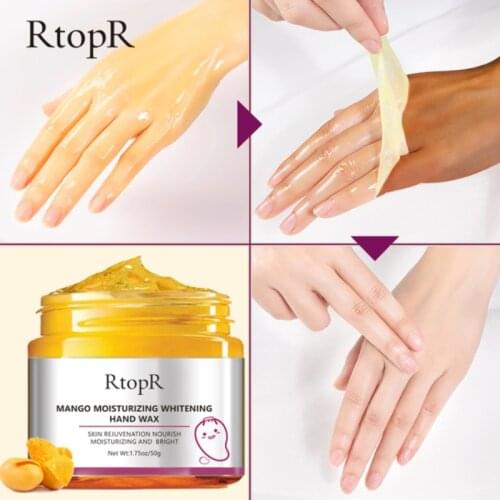 Mango Moisturizing Hand Wax Hand Mask Whitening Skin Repair Exfoliating Calluses Film Anti-Aging Hand Skin Cream 50g TSLM1