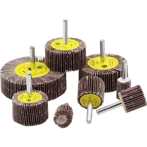 Metal Grinding Wheel Sandpaper Ring Woodworking Polishing Wheel Thousand Impeller Emery Cloth Wheel Grinding Head with Handle