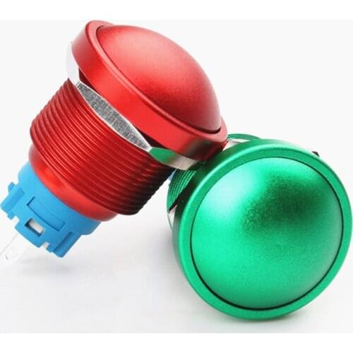 16mm metal button switch full oxidation color self-locking self-reset mushroom head waterproof key switch 4A NO+NC