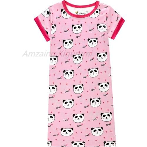 Unicorn Nightdress Little Teen Girl Pajamas Dresses Children Cartoon Summer Nightgown Home Clothes Kids Sleepwear