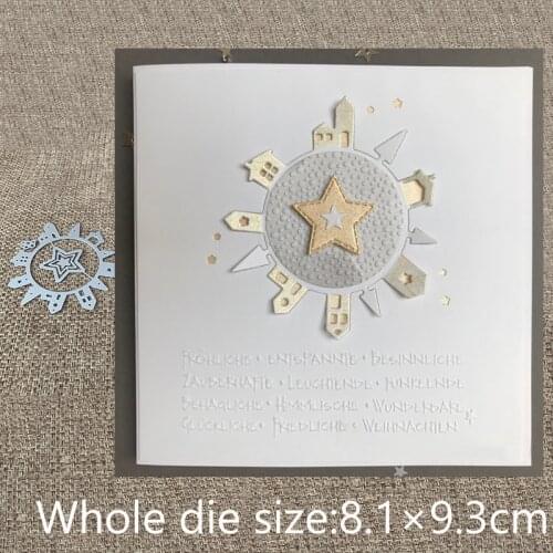 New Design Craft Metal Cutting Die die cuts house star circle decoration scrapbook Album Paper Card Craft Embossing die cuts