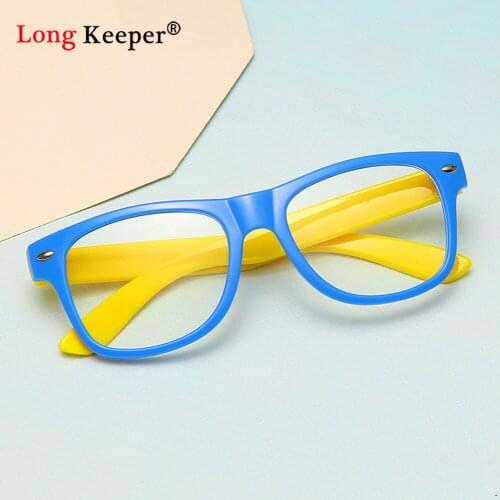 2020 Blue Light Glasses Kids Fashion Boy Girls Blocking Computer Clear Transparent Eyeglasses Optical TR90 Frame UV400