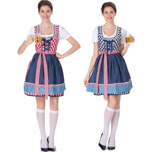 Adult Sexy Beer Costume Dress German Beer Oktoberfest Halloween Party Cosplay Uniform