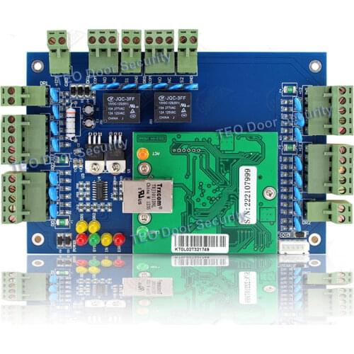 Wiegand TCP/IP Network Access Control Board Panel Controller For 2 Door 4 Reader