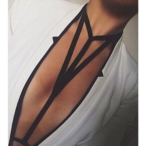 Goth Punk Harness Lingerie,Top-Cage Bralette,Body Harness,Cage Bra,Crop Top Bondage,Black Elastic Garter Belt, BDSM Witchy Exoti