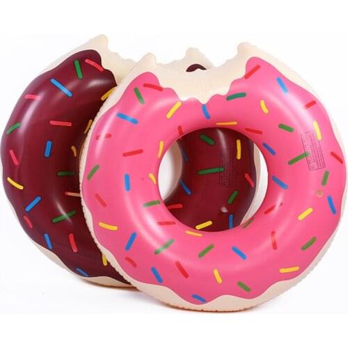 PVC Adult Children Donut Inflatable Swimming Ring Mattress Rubber Ring Swim Pool Toys Water Seat Safe Party Toys