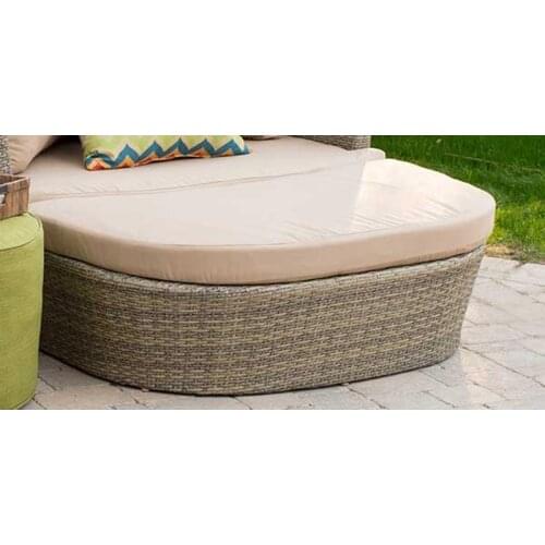 Freeshipping Lounger Outdoor Rattan Sofa Lying Bed Balcony Villa Outdoor PU Rattan Chairs