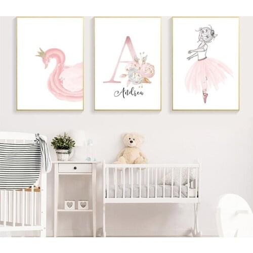 Pink Flowers Girl Diamond Painting Cross Stitch Full Square Round Mosaic Set 5D Diy Diamond Embroidery Baby Room DecorZP-2986