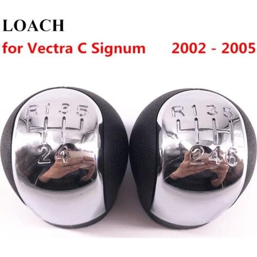 Chromed 5 6 Speed Gear Shift Knob for OPEL VECTRA C SIGNUM 2002-2005 Shifter Headball Pen Arm Gearshift Lever Stick GearShifter