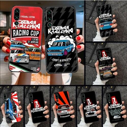 LADA Russian Automobile Phone case For Huawei P Mate P10 P20 P30 P40 10 20 Smart Z Pro Lite 2019 black tpu prime luxury back
