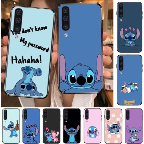 Stitch Funny Phone cover hull For SamSung Galaxy S8 S9 S10E S20 S21 S5 S30 Plus S20 fe 5G Lite Ultra black soft case