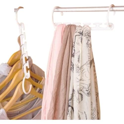 Five-hole Clothes Drying Rack Multi-use and Space Saver for Wardrobe Storage Clothes and Balcony Hanging Clothes Drying