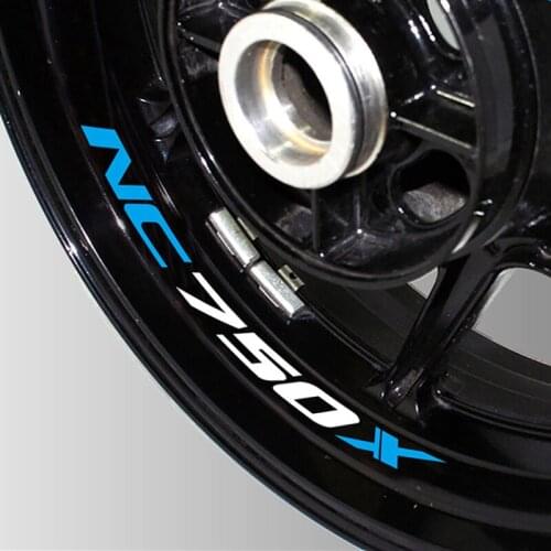 For Honda NC750 X nc750x Motorcycle Styling Wheel Hub Tire Reflective Sticker Accessories Decorative Decal Stickers NC750X Logo
