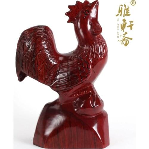 T wood chicken rosewood woodcarving and feng shui ornaments rosewood chicken Home Furnishing Feng Shui
