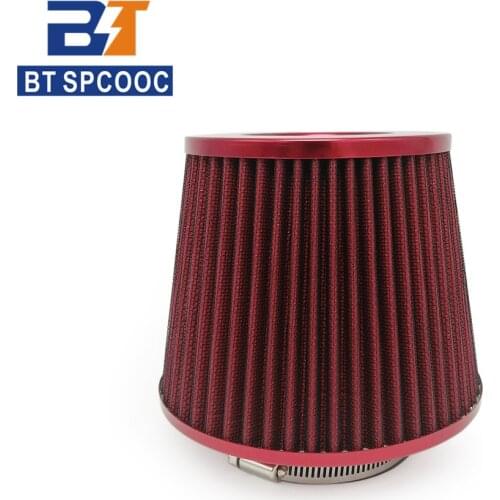 Universal 76mm Car Air Filters Performance Racing Sport High Flow Cold Air Filter 3.0 Inch Induction Kit Sport Red Blue Carbon