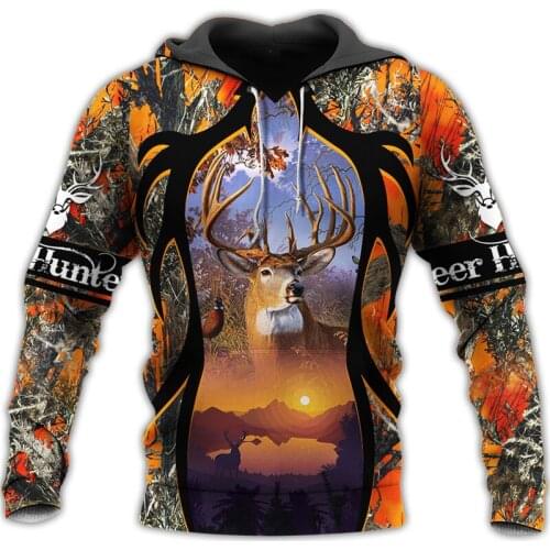 3D Print Autumn Fashion Animal Bow Hunter Art Camo Women Leisure Sportswear Hoodies / Zipper / Sweatshirts / Jackets Tops S-234