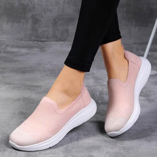 Womens Sneakers Spring Ladies Flat Shoes Casual Women Vulcanized Women 2021 Summer Light Mesh Breathable Female Running Shoes