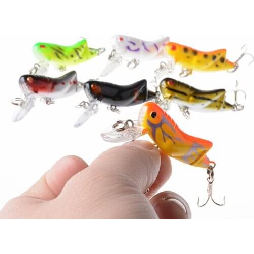 1PC 4.5cm/4.1g Plastic Insect Lure Fishing Grasshopper Hard Bait Locust Minnow Floating Lip Artificial Baits Ocean Fish Tackles