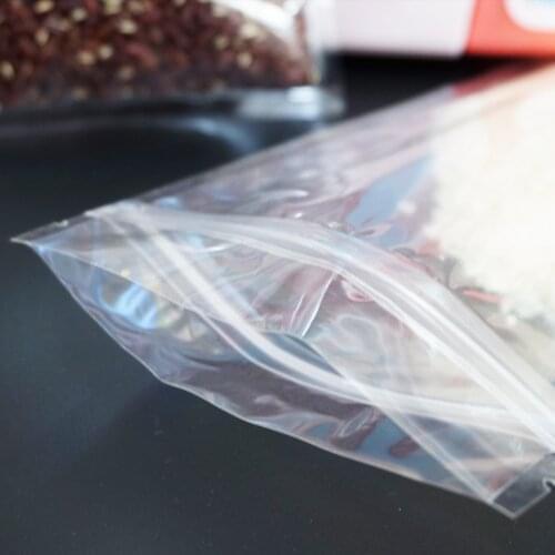 100pcs X 18*26cm High translucency and clear reclosable Zip Lock plastic bag,gluten packing poly pouch zipper seal, soybean bags
