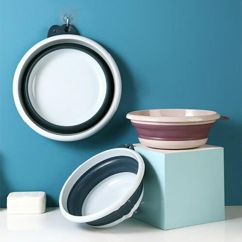 35cm Portable Folding Basins Foldable Wash Basins Laundry Tub Bathroom Kitchen Accessories Travel Save Space Portable Basins
