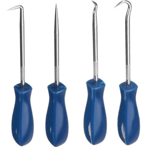 4Pcs Portable Universal Car Oil Seal O-Ring Hook Picks Remover Hand Tool Set Car Repair Picks Accessories