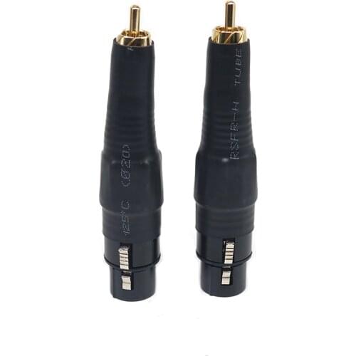Yivosound HIFI Audio Connector RCA jack To XLR Male Female Plug Gold Plated Connector Plugs