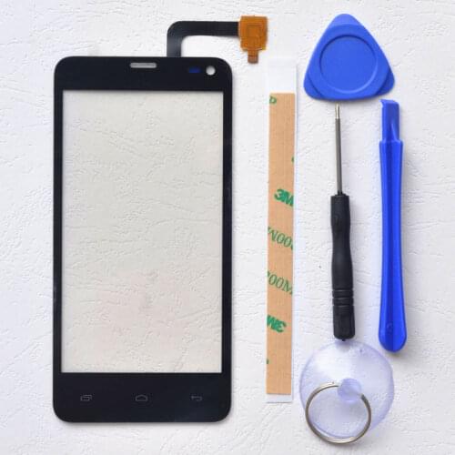 BINYEAE 4.5''Touch Screen For Fly IQ4416 Digitizer Touch Panel Glass Lens Sensor Free Tools+Adhesive
