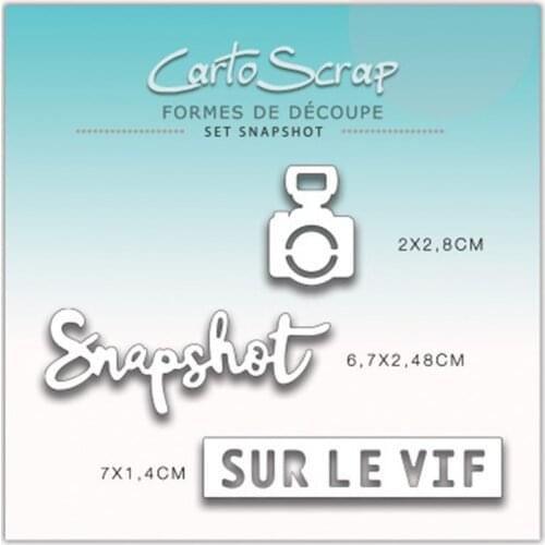 CH 2021 New Arrival Snapshot Stencil Metal Cutting Dies For Scrapbooking Practice Hands-on DIY Album Card Handmade Tools