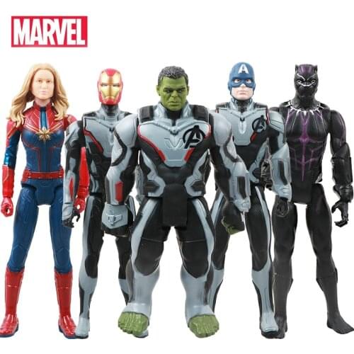 30cm Marvel Avengers 4 Endgame Toy Thanos Hulk Spiderman Iron Man Thor Wolverine Black Panther Venom Action Figure Kid