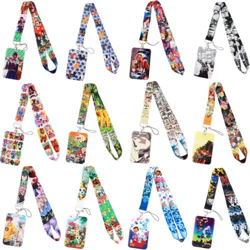 Flyingbee X2290 Anime Lanyard For Key Neck Strap Lanyard Card ID Badge Holder Key Chain Key Holder Hang Rope Key Rings Kids Gift