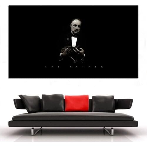 HD Modern Home Sofa Bedside TV background Godfather Canvas Mural Wall Picture Decorative Spray Painting Wall Art