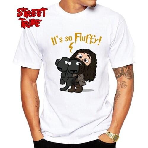 O-Neck Cotton T-shirt Its So Fluffy Men T shirt Fashion Cartoon Printed t shirt Casual Classic Tee