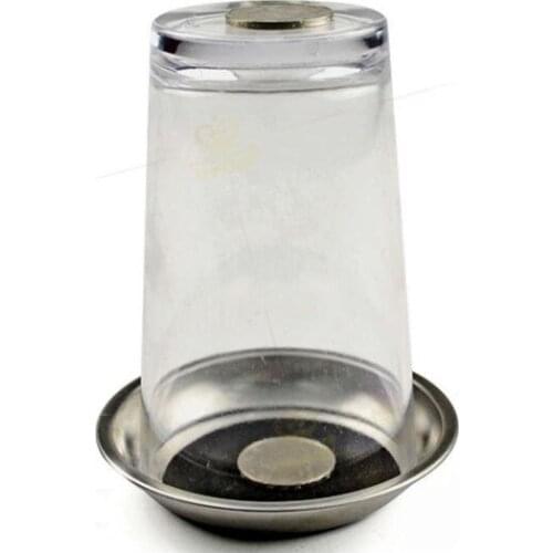 Toy coins into props toys for children toy Magicians Disk Metal & Glass Kids Toy Coins Into Wear A Cup Close-up Magic