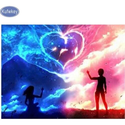 Love the sky diamond painting Cross Stitch paint diamond Embroidery Mosaic Full Square painting with diamonds kitchen decor