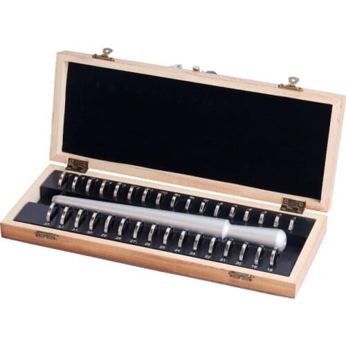 US HK Ring Sizer Mandrel Sizer Set Measure Ring Circle For Jewelry Tools