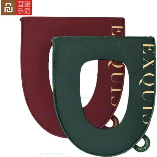 Xiaomi Toilet Mat Seat Cover Washroom Soft Warm Washable Back cover waterproof zip design Toilet Pad with silicone handle