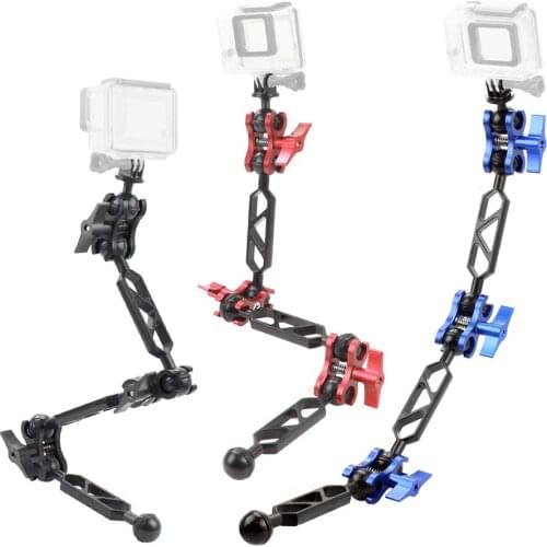 Butterfly Clip Extention Mount Adapter Diving Light Arm Ball Head Kit for GoPro Hero 7 6 5 for OSMO Action yi EKEN Sports Camera