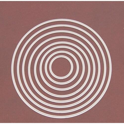 Round Shape Metal Cutting Dies Scrapbooking Craft Mold Cut Die Stencil Handmade Paper Card Make Template Embossing