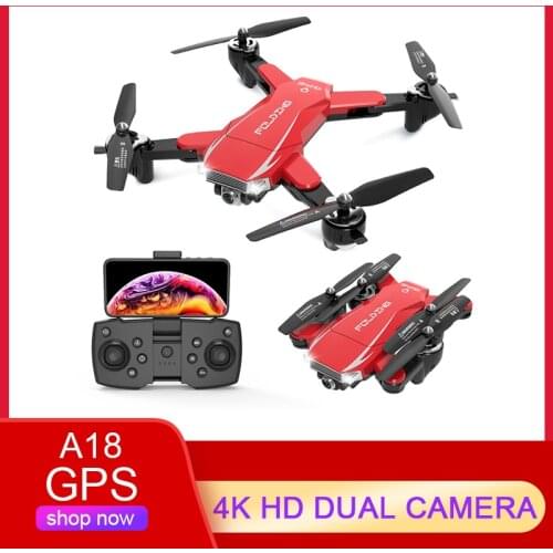 A18 UAV The GPS Brush Motor 4K Dual Cameras Dual Camera 4K HD Four Axis Aircraft Helicopte Profesional Dron Rc Quadcopter Toys