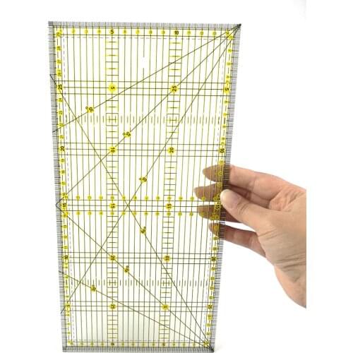 Office School Line Drawing 15x30cm DIY Essential Dedicated Patchwork Rulers 3mm Thick Acrylic Material Drawing Ruler Sewing Tool