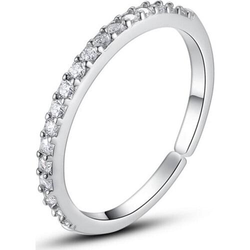 Multi-layer Smooth Geometric Adjustable Thai Silver Color Rings For Women Ladies Simple Vintage Finger Jewelry Gifts